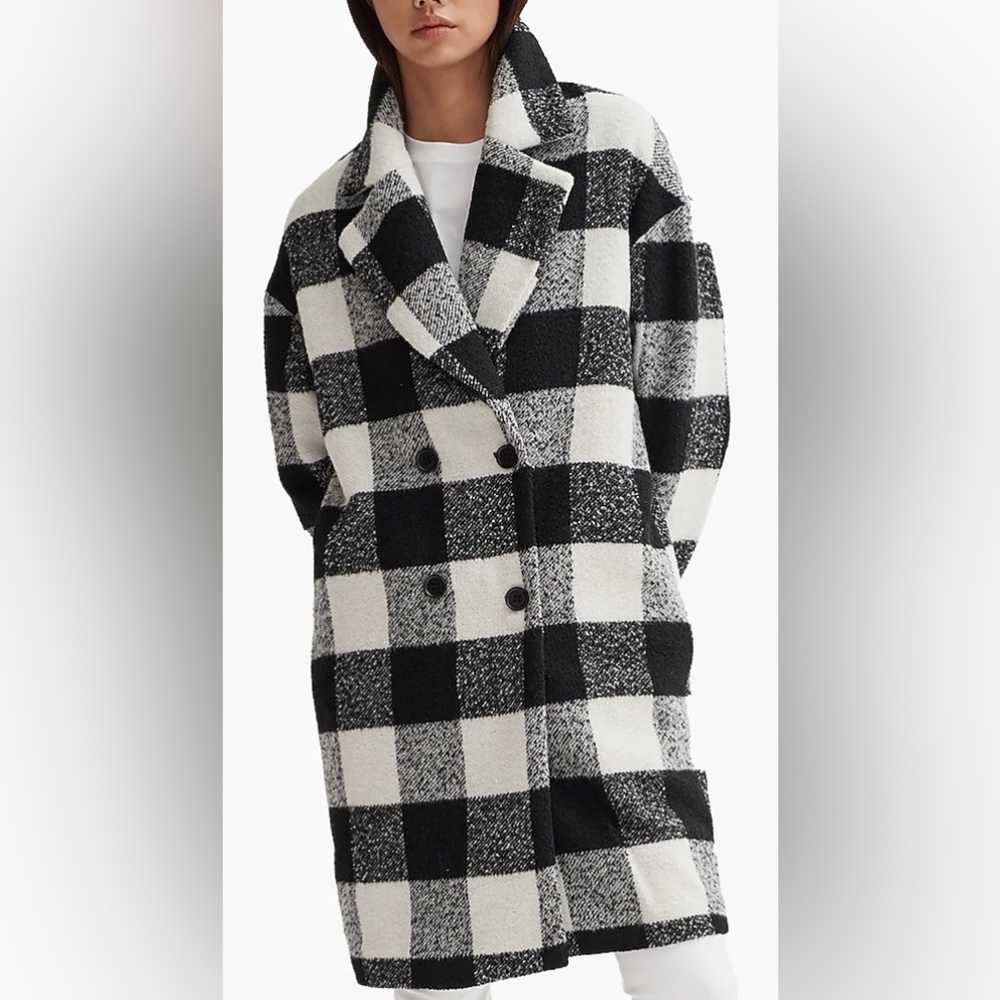 Noize Vegan Wool Kort Coat Size Medium